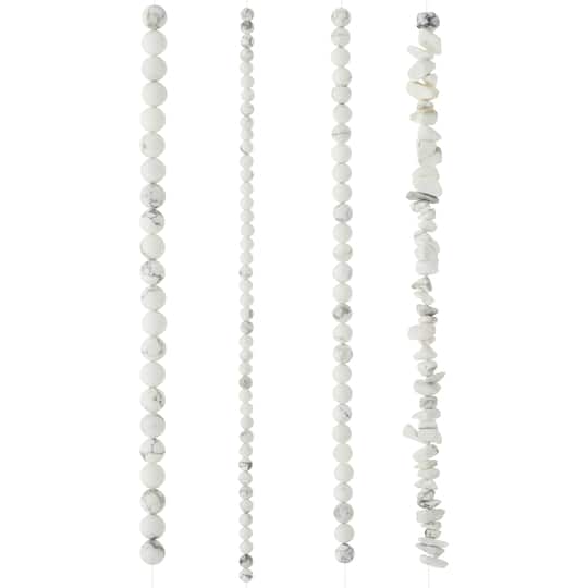 White Howlite Beads Value Pack by Bead Landing&#x2122;